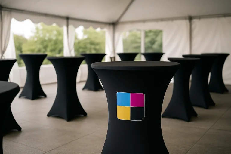 Statafelhoezen en drukwerk: optimaal gebruik en voordelen voor elk evenement