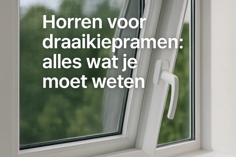 Horren voor draaikiepramen: alles wat je moet weten