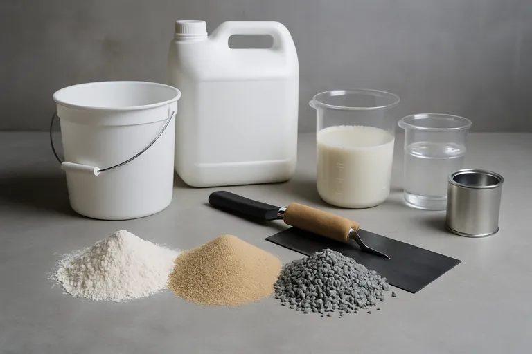 Materialen die gebruikt worden in gietvloeren